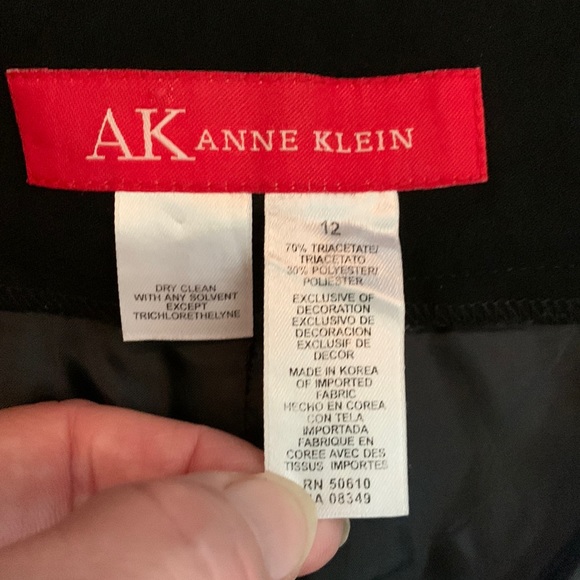 Anne Klein Black lined Suit pants - Picture 5 of 13